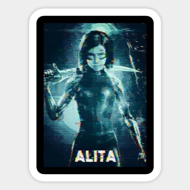 Alita Sticker by Durro